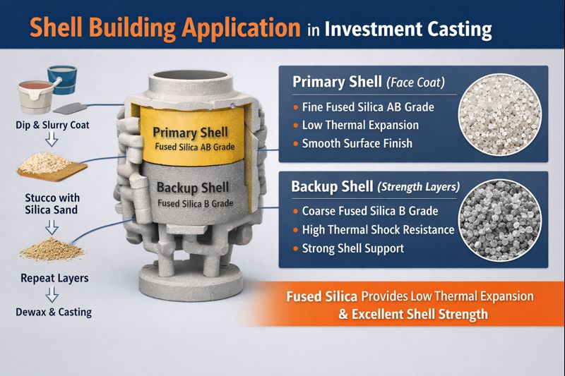 Investment casting shell — fused silica, Shenzhen Zhixin